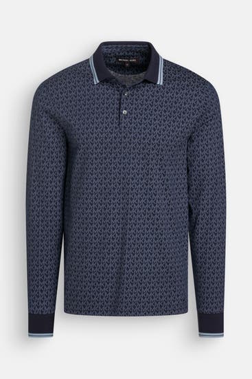 MICHAEL KORS - Langarm-Polo gemustert