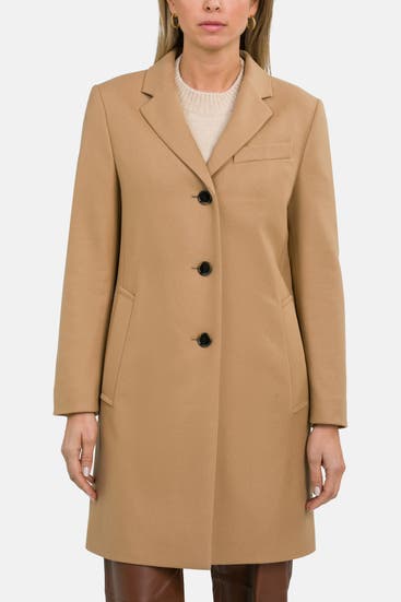 BOSS - Wollmix-Mantel 'Celiya' hellbraun