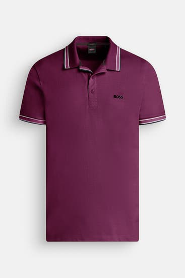 BOSS - Polo-Shirt 'Paddy' aubergine